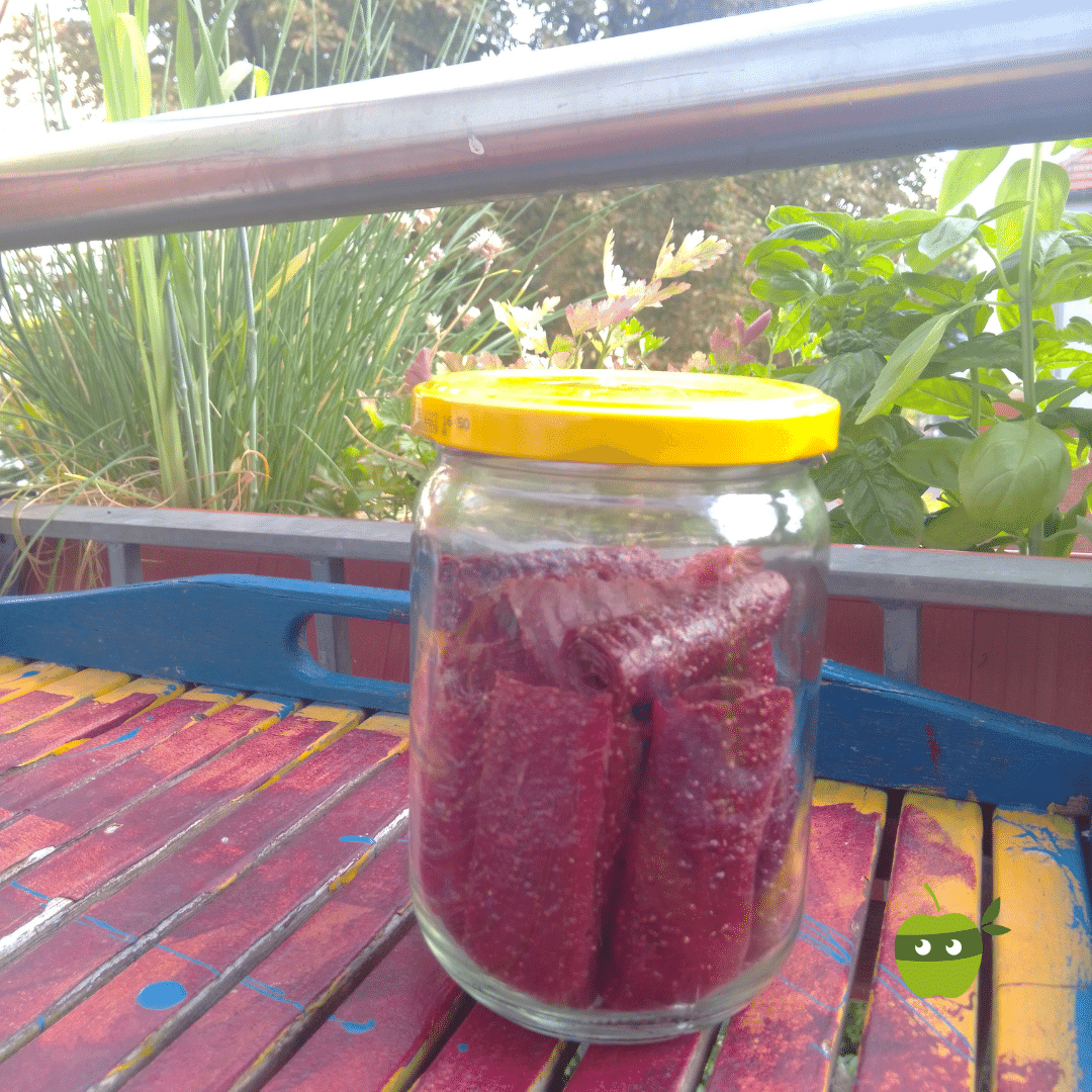 Fruchtleder im Glas